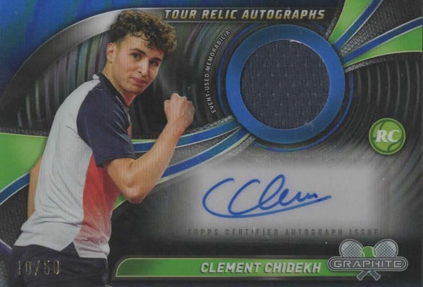 Topps Graphite 2024 Clement Chidekh Rookie Relic Auto Chrome /50 RC Card