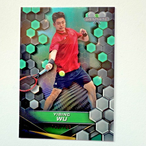 Topps Graphite 2024 Yibing Wu Green Parallel Chrome /199 Tennis Card