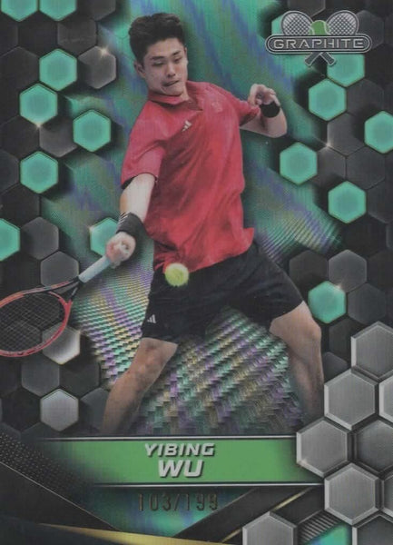 Topps Graphite 2024 Yibing Wu Green Parallel Chrome /199 Tennis Card