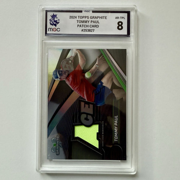 Topps 2024 Graphite Tennis Tommy Paul Ace Relic Used Memorabilia Chrome MGC 8