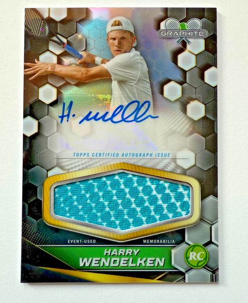 Topps Graphite 2024 Harry Wendelken Relic Auto Refractor Chrome Tennis Rookie