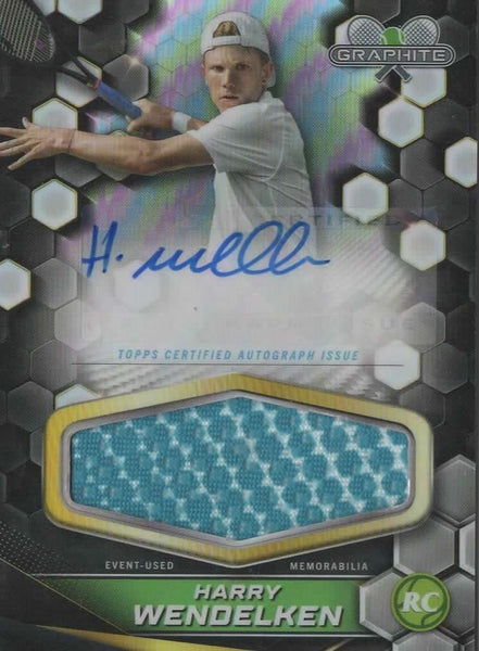 Topps Graphite 2024 Harry Wendelken Relic Auto Refractor Chrome Tennis Rookie