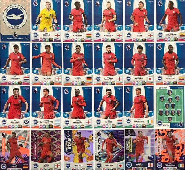 Panini Premier League Adrenalyn 2024 23 24 Brighton Base Team Trading Cards