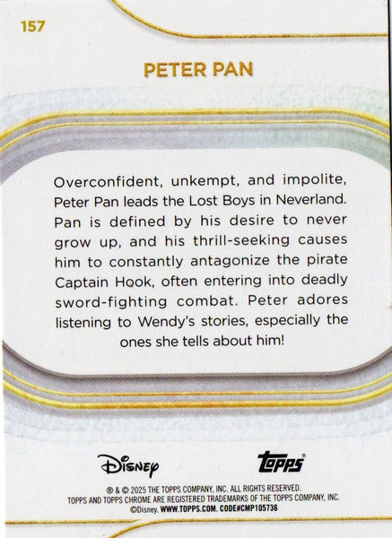 Topps Disney Chrome 2025 Peter Pan Base Card #157