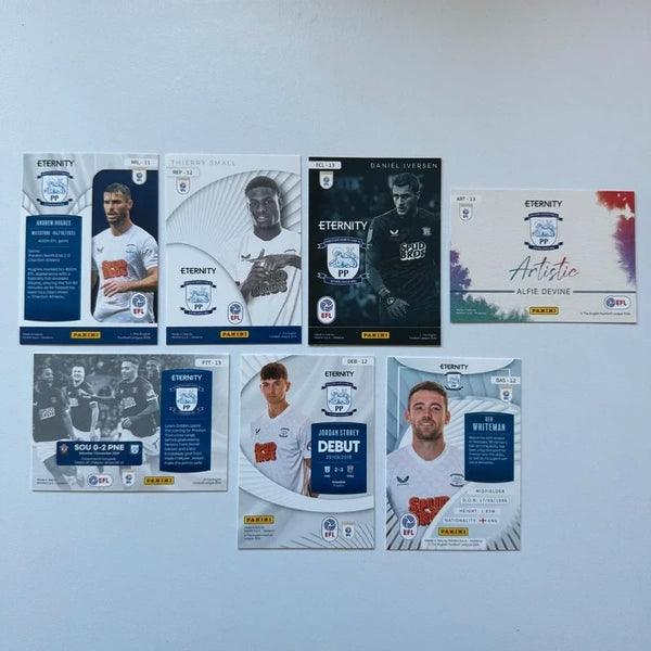 Panini EFL Eternity 2026 Preston North End 7-Card Bundle Set
