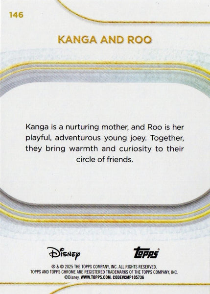 Topps Disney Chrome 2025 Kanga And Roo Winnie The Pooh Base Card #146