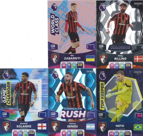 Panini Premier League Adrenalyn 2024 23/24 Bournemouth Base Team Trading Cards