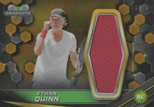 Topps Graphite 2024 Ethan Quinn Yellow Relic Refractor /25 Rookie Card MGC 7