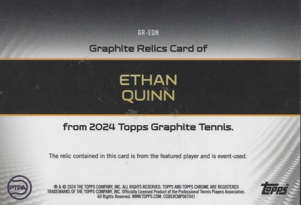 Topps Graphite 2024 Ethan Quinn Yellow Relic Refractor /25 Rookie Card MGC 7