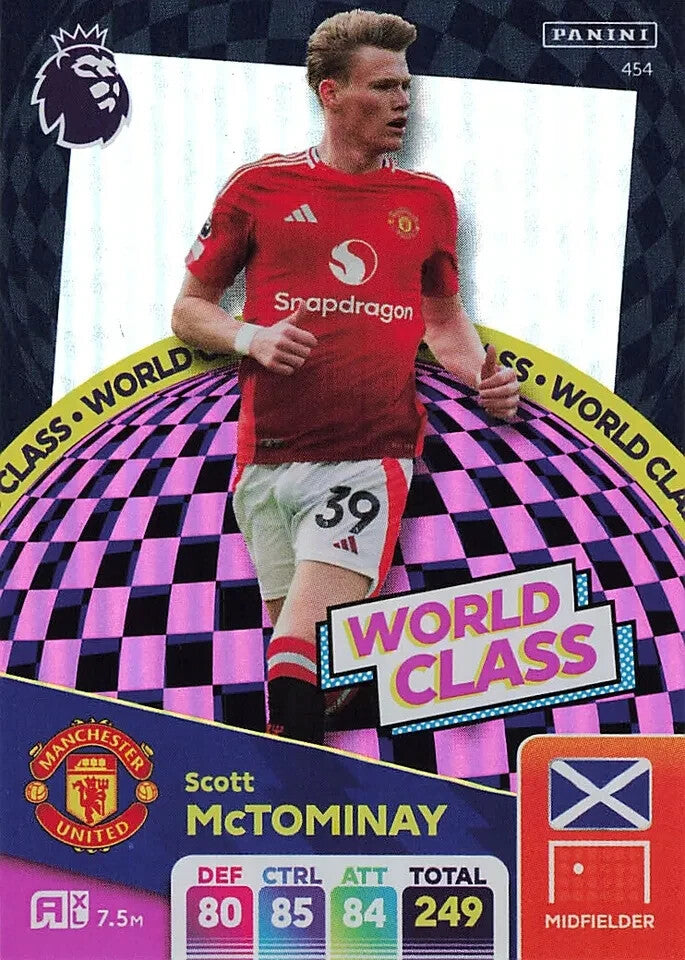 Panini Premier League Adrenalyn XL Scott McTominay World Class 24/25 2025 Card