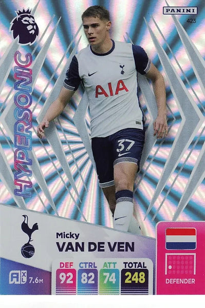 Panini Premier League Adrenalyn XL Micky Van De Ven Hypersonic Tottenham 24/25