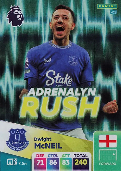 Panini Premier League Adrenalyn XL Dwight McNeil Adrenalyn Rush Everton 24/25