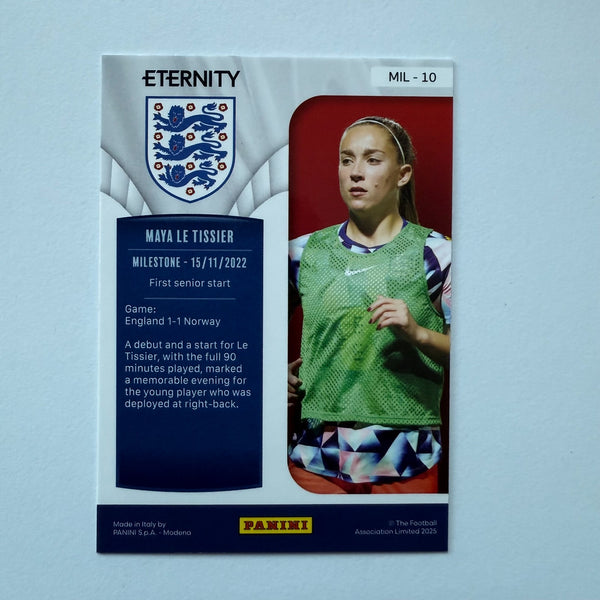 Panini Lionesses Eternity 2025 Maya Le Tissier Milestone /10 SSP England Card
