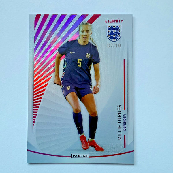 Panini Lionesses Eternity 2025 Millie Turner /10 SSP England Red Rare Card