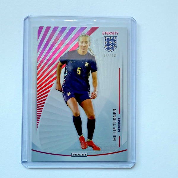 Panini Lionesses Eternity 2025 Millie Turner /10 SSP England Red Rare Card