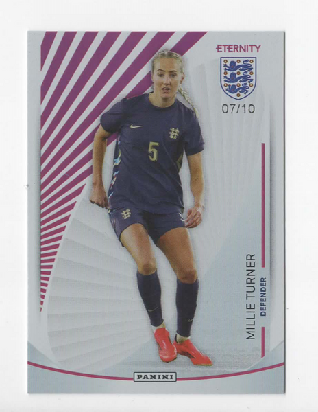 Panini Lionesses Eternity 2025 Millie Turner /10 SSP England Red Rare Card