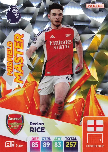 Panini Premier League Adrenalyn XL Declan Rice Midfield Master Arsenal 24/25