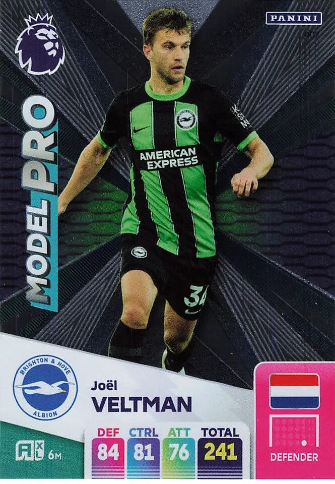Panini Premier League Adrenalyn XL Joel Veltman Model Pro Brighton 24/25 2025