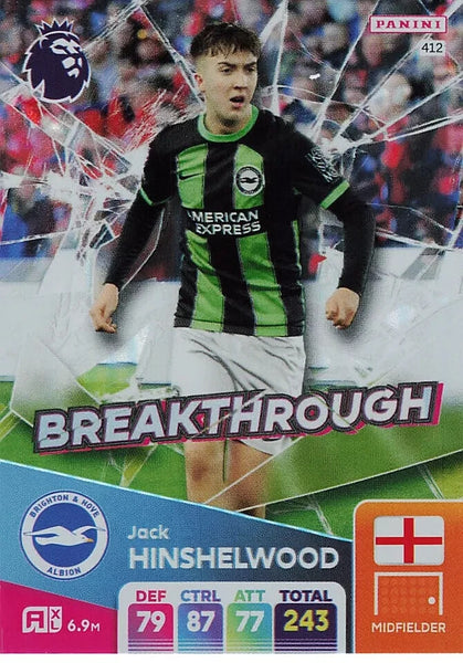 Panini Premier League Adrenalyn XL Jack Hinshelwood Breakthrough Brighton 24/25