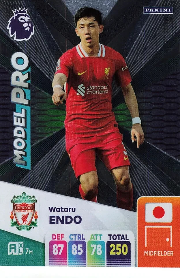 Panini Premier League Adrenalyn XL Wataru Endo Model Pro Liverpool 24/25 2025