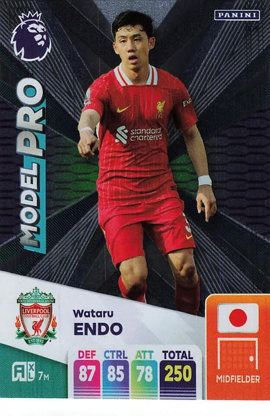 Panini Premier League Adrenalyn XL Wataru Endo Model Pro Liverpool 24/25 2025