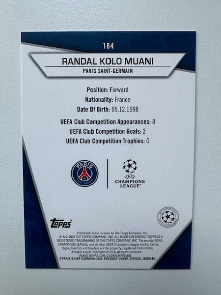 Topps Superstars 2024 23/24 Randal Kolo Muani PSG Uncommon Trading Card