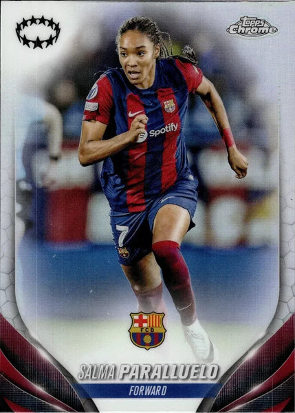Topps Womens Chrome 2023-2024 Salma Paralluelo Barcelona Card #7