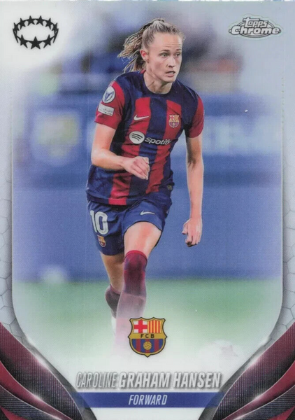 Topps Womens Chrome 2023-2024 Caroline Graham Hansen Barcelona Card #32