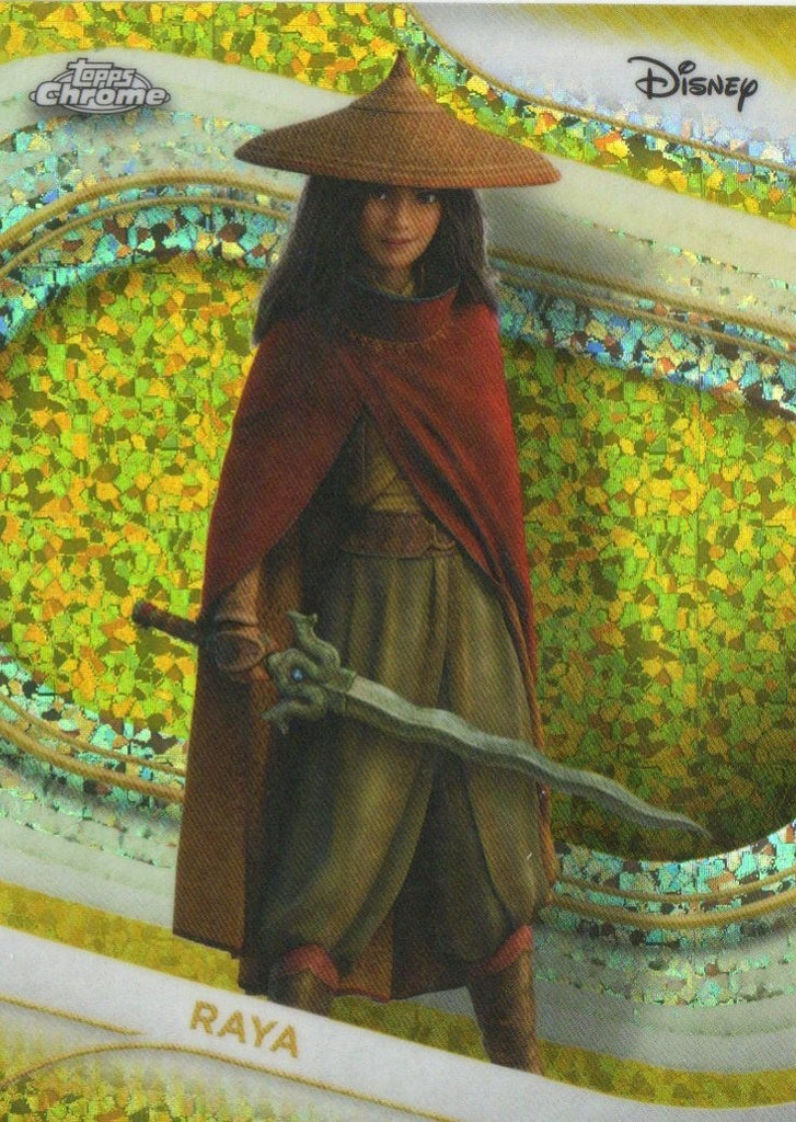 Topps Chrome Disney 2025 Raya Yellow Mini Diamonds Parallel #192