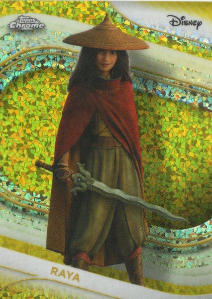 Topps Chrome Disney 2025 Raya Yellow Mini Diamonds Parallel #192