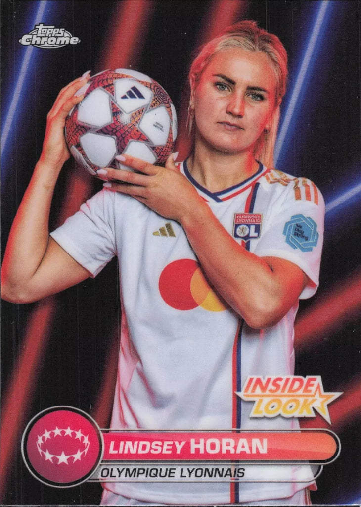 Topps Womens Chrome 2023-2024 Lindsey Horan Lyon Inside Look Card