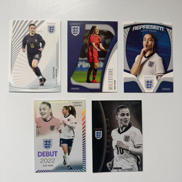 Panini Eternity Lionesses 2025 Jess Park England 5 Card Insert Bundle