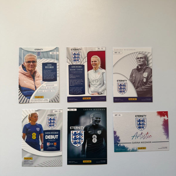 Panini Eternity Lionesses 2025 Sarina Wiegman England 6 Card Base Insert Bundle