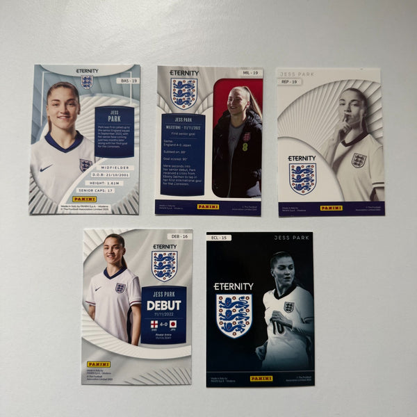 Panini Eternity Lionesses 2025 Jess Park England 5 Card Insert Bundle