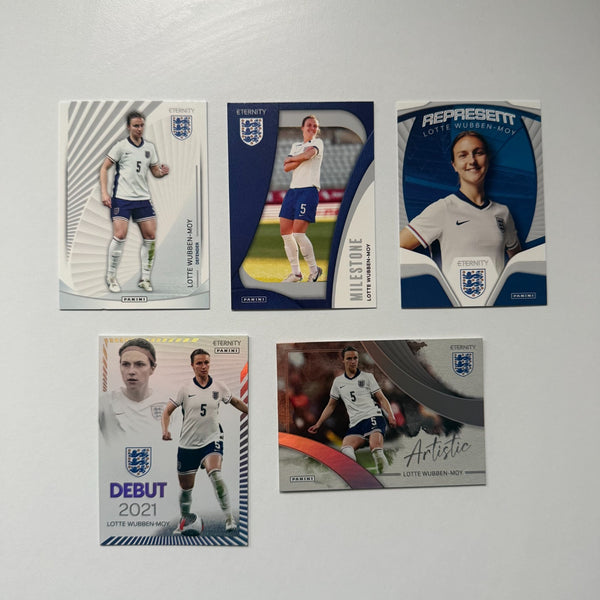 Panini Eternity Lionesses 2025 Laura Blindkilde Brown England 5 Card Bundle