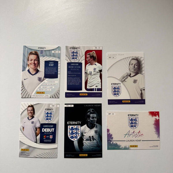 Panini Eternity Lionesses 2025 Lauren Hemp England 6 Card Insert Bundle