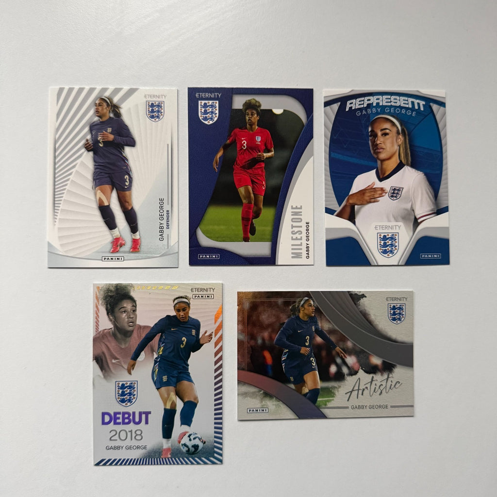 Panini Eternity Lionesses 2025 Gabby George England 5 Card Base Insert Bundle