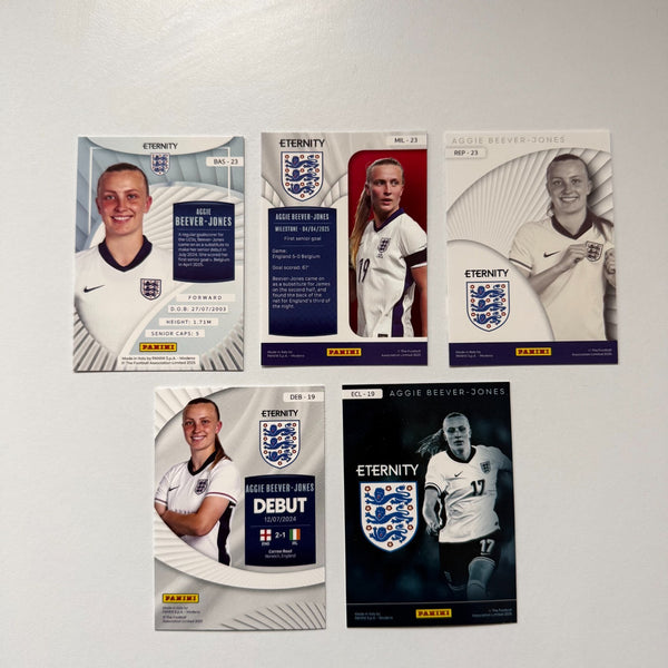Panini Eternity Lionesses 2025 Aggie Beever-Jones England 5 Card Insert Bundle