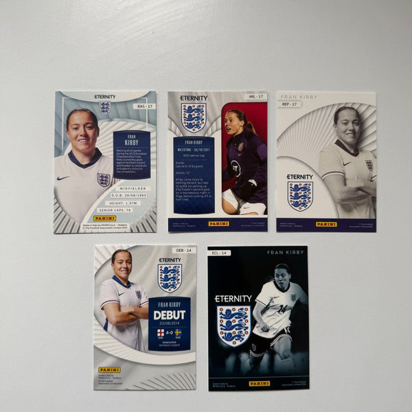 Panini Eternity Lionesses 2025 Fran Kirby England 5 Card Insert Bundle