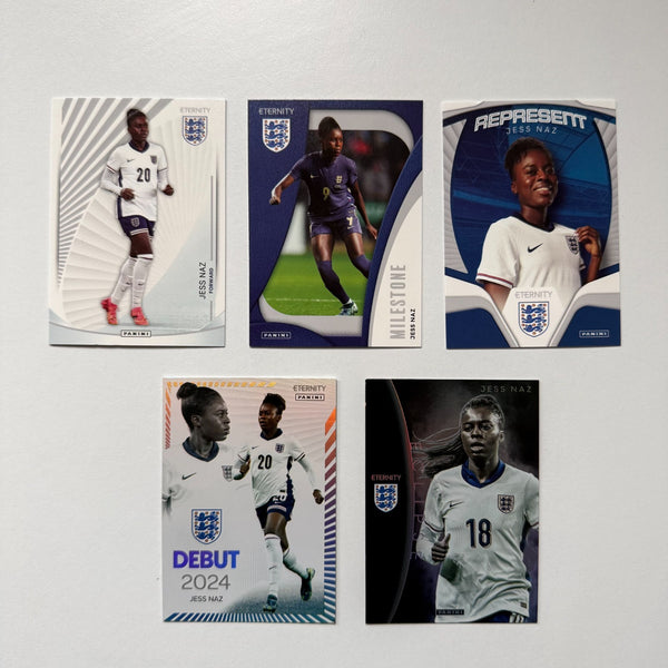 Panini Eternity Lionesses 2025 Jess Naz England 5 Card Insert Bundle