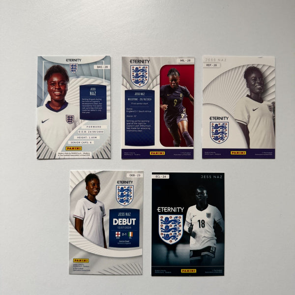 Panini Eternity Lionesses 2025 Jess Naz England 5 Card Insert Bundle