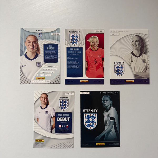 Panini Eternity Lionesses 2025 Esme Morgan England 5 Card Base Insert Bundle