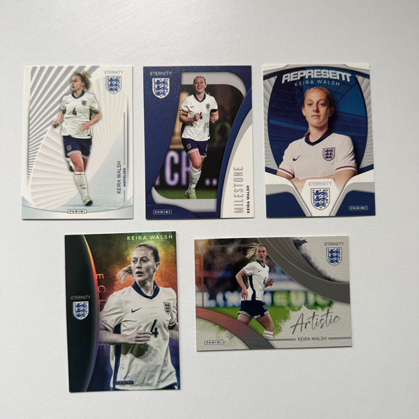 Panini Eternity Lionesses 2025 Keira Walsh England 5 Card Insert Bundle