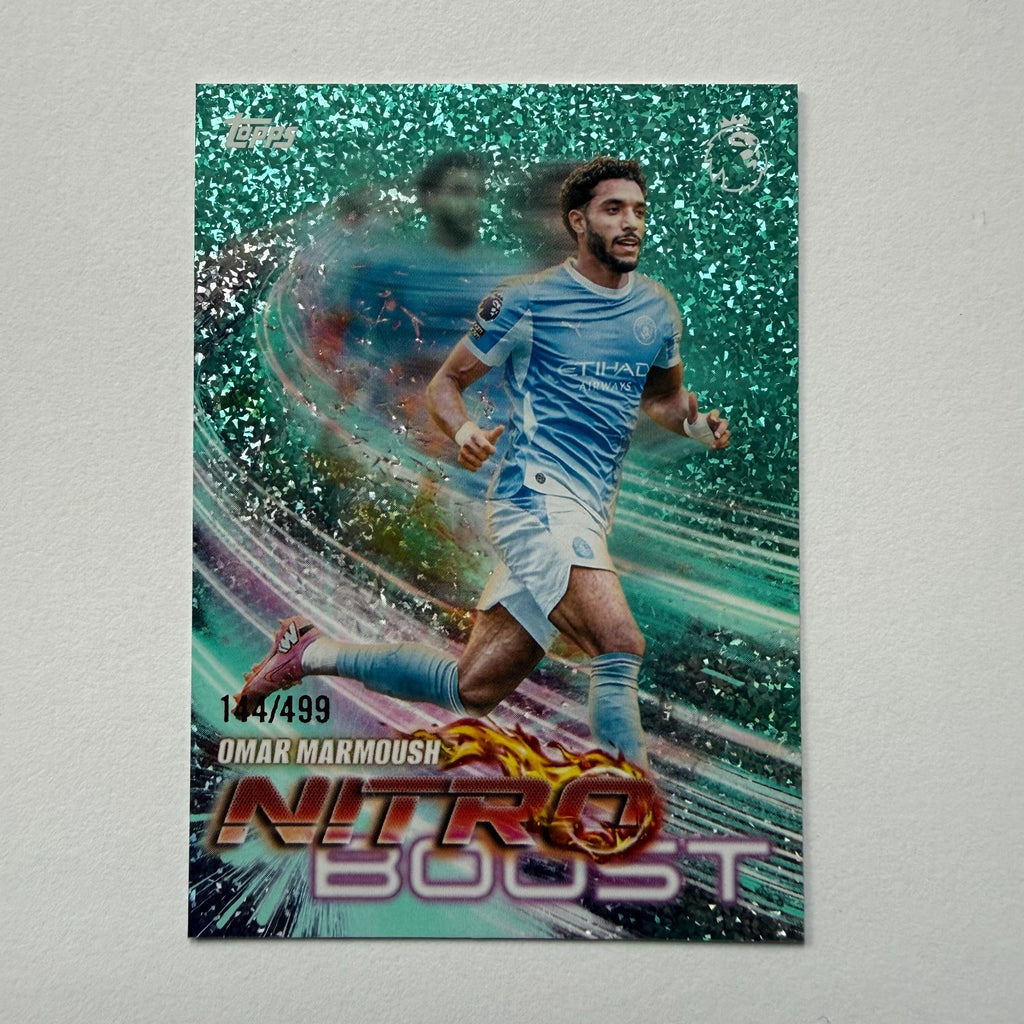 Topps Premier League 2026/27 Omar Marmoush Man City Nitro Boost Green /499